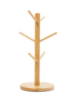 Buy Wooden Tree Mug Holder Beige 33cm in UAE