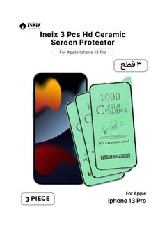 Buy 3-Piece HD Flexible Ceramic Screen Protector  for Apple iPhone 13 Pro Clear in Saudi Arabia