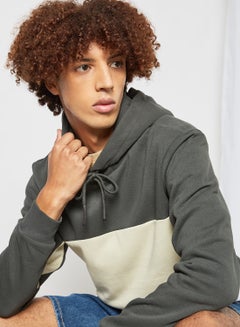 اشتري Organic Cotton Colorblock Hoodie Multicolour في الامارات