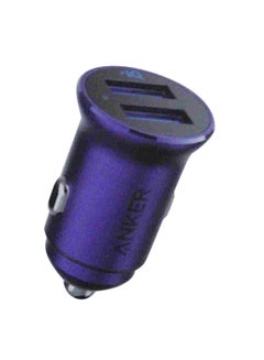 Buy Power Drive 2 Alloy 24W 4.8A Metal Dual USB Mini Car Charger Blue in Saudi Arabia