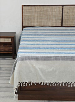 Buy Woven Bed Cover Riya Variation cotton Multicolour 150x250cm in UAE