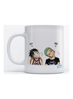 Buy Luffy And Zoro Coffee Mug White in UAE