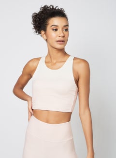 Buy Studio Ombre Racerback Training Crop Top Light Pink in UAE