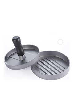 Buy Non Stick Burger Press Aluminum Hamburger Patty Silver 12.8  x  11.8  x  3.2cm in Egypt