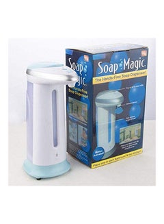 Buy Soap Magic Hands Free Soap Dispenser White 22.4 x 12.35 x 7.45cm in Saudi Arabia