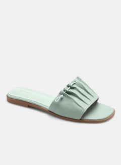 Buy Slip-On Flat Sandals Cool Mint in UAE