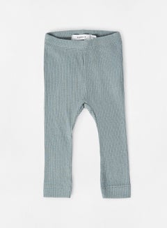 Buy Infant Ribbed Leggings Blue in UAE