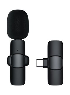 Buy 360 Mini Wireless Lavalier Microphone Black in Saudi Arabia