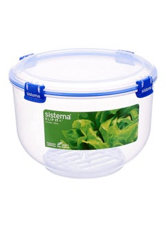 Buy Klip It Plus Round Food Container With Lid Blue 3.5Liters in Egypt