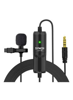 Buy Professional Lav-S8 Clip-on Microphone Black in UAE