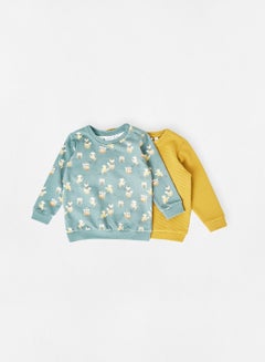 Buy Baby Boys Long Sleeve Sweatshirt (Pack of 2) Multicolour in Saudi Arabia