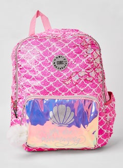 Buy All-Over Seashell Sequin Backpack Pink in Egypt