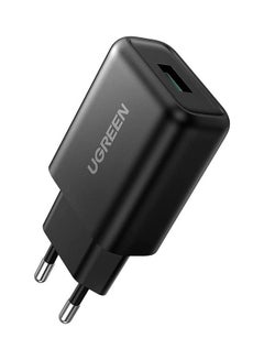 Buy Qc3.0 Usb Fast Charger Eu Black in Egypt