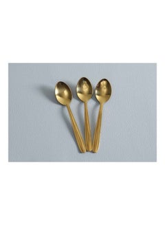 اشتري 3-Piece Guilenna Tea Spoon Set ذهبي 14x3x2سم في الامارات