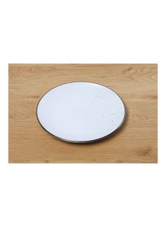 Buy Speckle Dinner Plate White 27cm in UAE