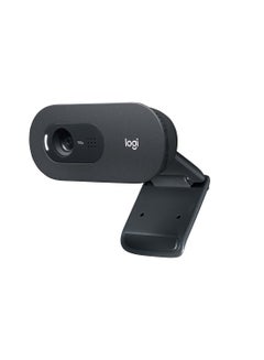 اشتري كاميرا ويب C505 بدقة عالية الوضوح - كاميرا خارجية بوصلة USB ودقة عالية الوضوح 720p للكمبيوتر المكتبي أو اللابتوب مع ميكروفون طويل المدى وهي متوافقة مع أجهزة الكمبيوتر أو ماك أسود في الامارات