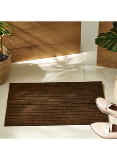 Buy Millate Striped Doormat Brown 60 x 40cm in Saudi Arabia