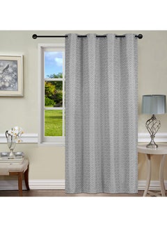 Buy Bristol Blackout Single Curtain Grey 140 x 240cm in Saudi Arabia