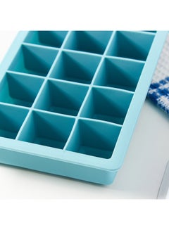 Buy Silicone Brownie Cake Mould Blue 3x12cm in UAE