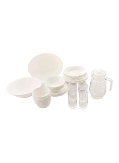 Buy 40-Piece Dining Set White 33x23x2cm in Saudi Arabia