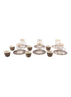 اشتري 18 Piece Coffee And Tea Set Multicolour 6x5x6cm في السعودية