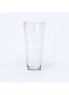 Buy Atlanta Tall Glass Cone Vase Clear 13.5 x 8 x 30cm in UAE