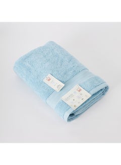 Buy Air Rich Bath Towel Blue 70 x 140cm in Saudi Arabia