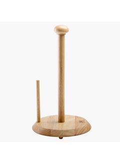 Buy Billi Wooden Paper Towel Holder Brown 34.5x34.5x14cm in UAE