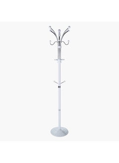 Buy Carana Coat Hanger White/Silver 35x35x190cm in UAE