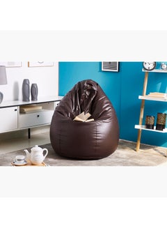 Buy Aston Bean Bag Leather Brown 110 centimeter Black 110cm in Saudi Arabia