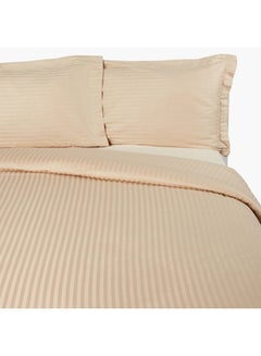 Buy Hamilton Twin Duvet Cover Set cotton Beige 220x150cm in Saudi Arabia