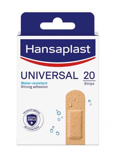 Buy Universal Plasters, Water-Resistant And Strong Adhesion, 20 Strips in UAE