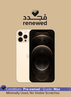Buy Renewed - iPhone 12 Pro Max With Facetime 512GB Gold 5G - International Version in Saudi Arabia