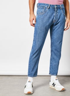 اشتري Jjifrank Jjleen NA 412 Tapered Fit Jeans أزرق في الامارات