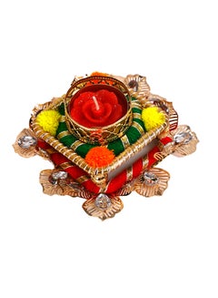 Buy Fancy Deepak Diya Multicolour 7cm in UAE