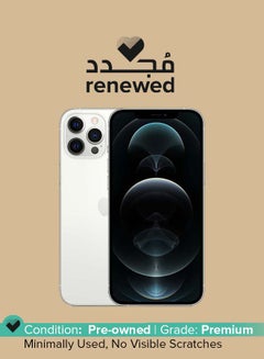 اشتري Renewed - iPhone 12 Pro Max With Facetime 512GB Silver 5G - International Version في الامارات