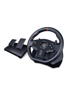 Buy Game Steering Wheel For PlayStation/Xbox/Switch/PC With Pedal -wired in UAE