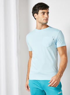 Buy Patch Pocket T-Shirt Light Blue in Saudi Arabia