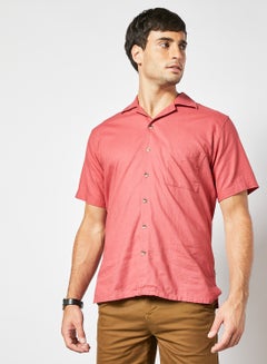 Buy Short Sleeve Shirt Pink in Saudi Arabia