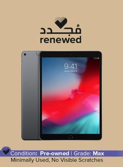 Buy Renewed - iPad Air 2019 (3rd Generation) 10.5inch, 64GB, Wi-Fi Space Gray With FaceTime in UAE
