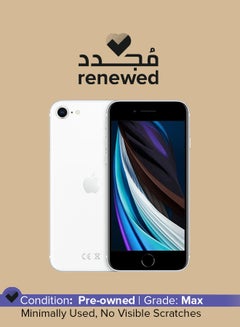 Buy Renewed - iPhone SE 2020 (2nd-gen) With Facetime 256GB White - International Specs in UAE