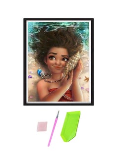 Buy Premium Full Drill DIY Diamond Painting Kit 25x30 Cm Brown/Green/Pink in Saudi Arabia