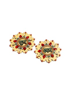 Buy 2-Piece Subh Labh Multicolour 9cm in UAE