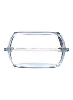 اشتري Glass Borcam Oval Casserole With Cover Clear في الامارات