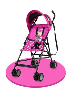 Buy Minnie Mouse Lightweight Buggy Stroller 3 - 36 Months, Pink, Rear Breaks, Shoulder Strap in Saudi Arabia
