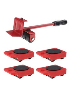 Buy 5Pcs Furniture Moving Lifter Shifter Mover Kit Red 35 x 10 x 10cm in UAE