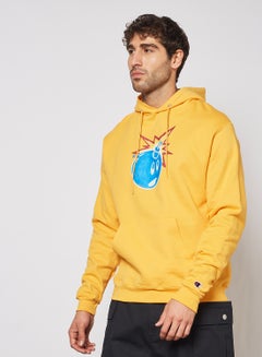 اشتري Claude Adam Graphic Hoodie أصفر في الامارات