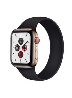 Buy Replacement Band For Apple Watch 42-44-45mm Black in UAE