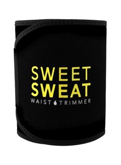 Buy Sweet Sweat Waist Trimmer for Women and Men Black /yellow Medium M in Egypt