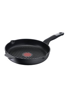 Buy Cast Aluminum G6 Unlimited Round Grill Pan With Pouring Edges Black in UAE